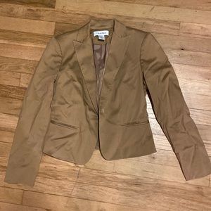 💼2000s Calvin Klein one button blazer w small shoulder pads